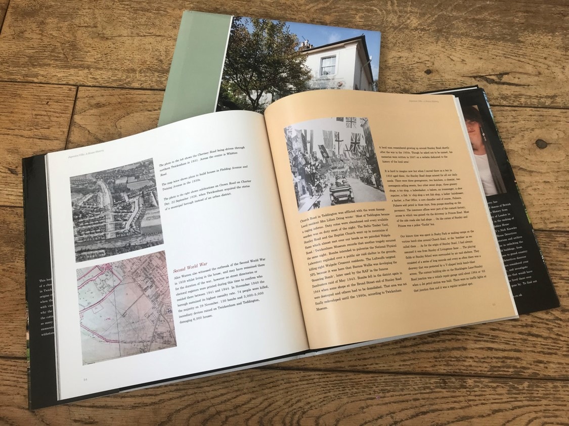 open book with images and text